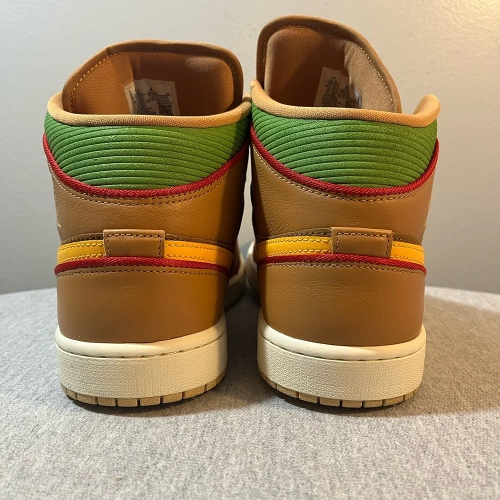 NEW Nike Air Jordan 1 Mid SE 'Cheeseburger' - Size 11.5 IB7403-224🔥🔥 - Picture 6 of 11